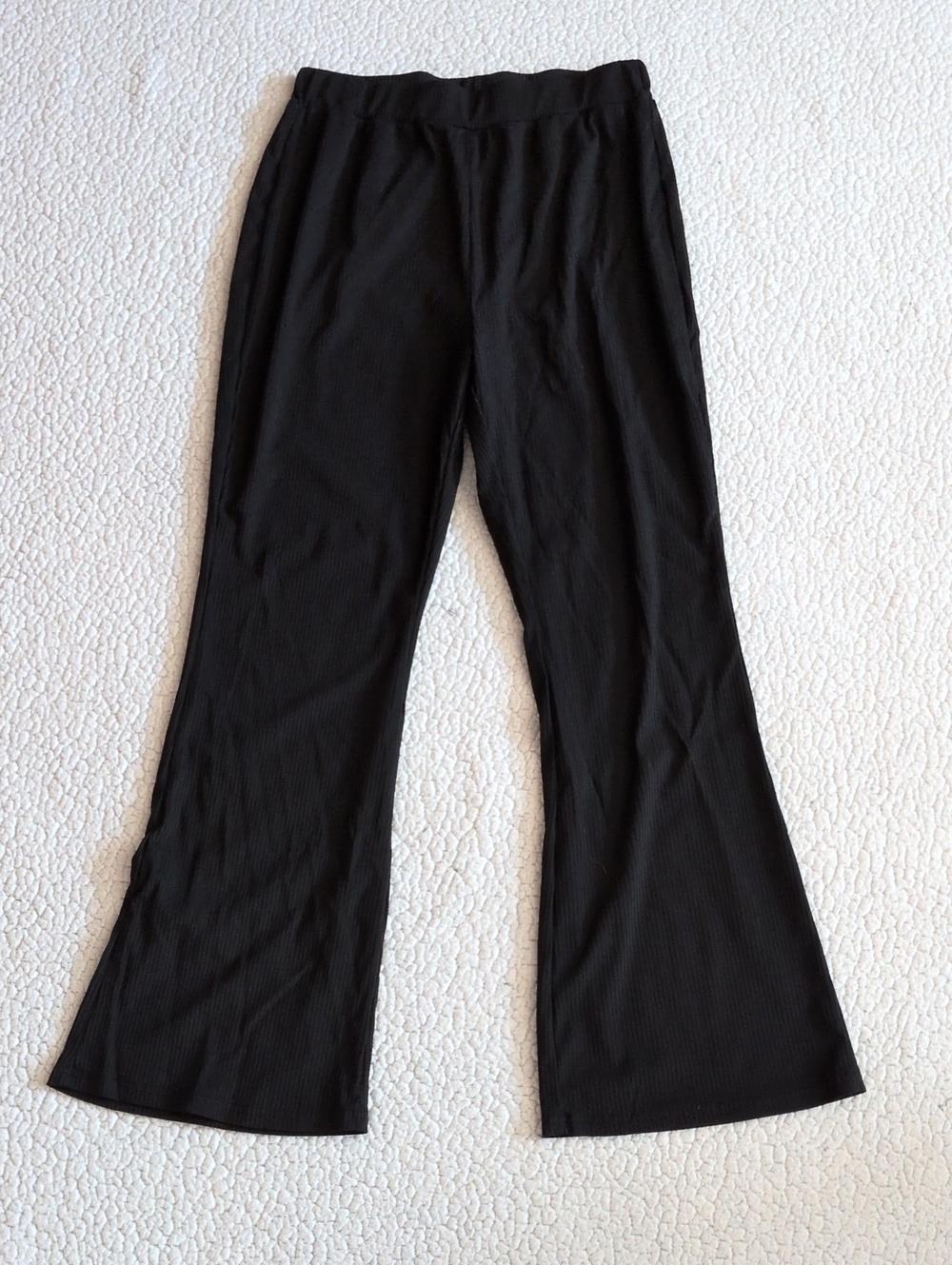 Amazon Essentials Ribbed Wide Leg High-rise Pull On Minimalist Yoga Pants